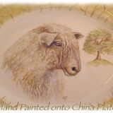 Close Detail of Longwool Sheep. Large Oval Serving Plate £90.00