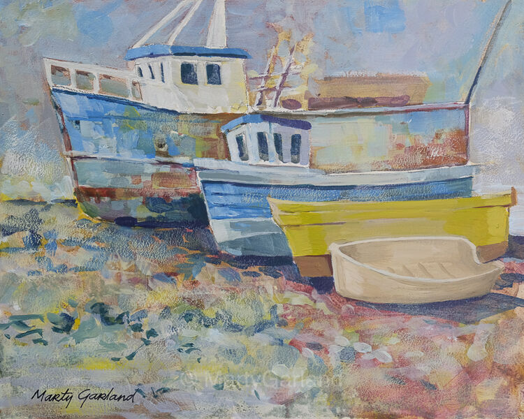 Balbriggan Harbour boats
