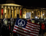 Million Masks & Trafalgar Square