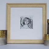 'Angel' Framed Etching (Black & White)