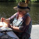Plein Air Painting on the Banks of the River Aulne