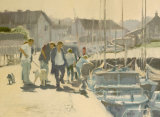 Crabbing on Blakeney Quay