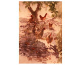 Hens in an Orchard