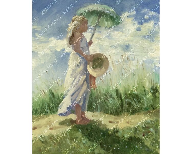 Posing with a Parasol