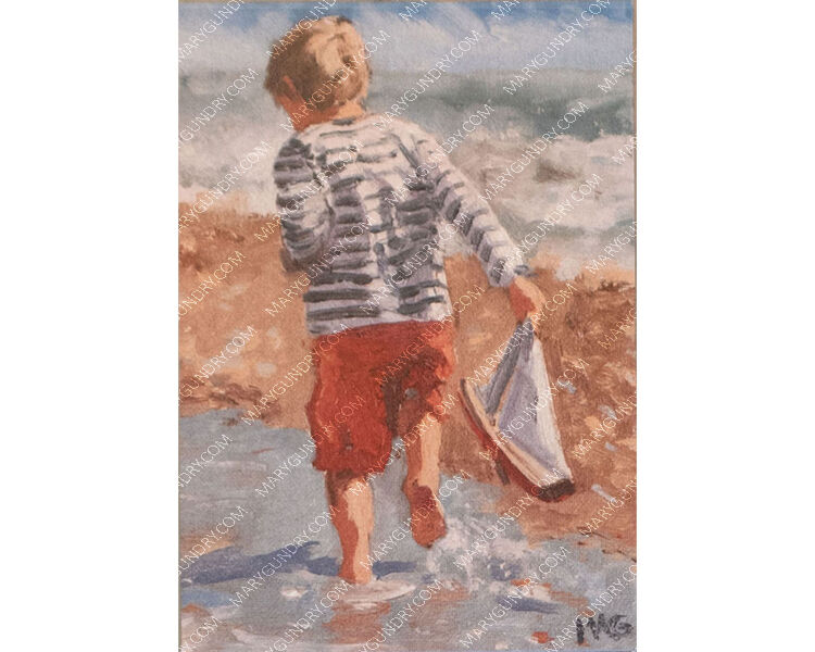 Boy with Model Yacht