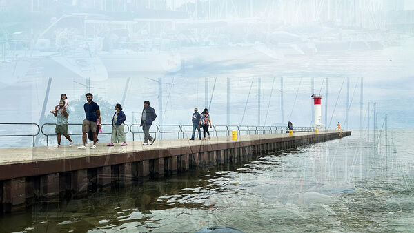 Walking on the Pier