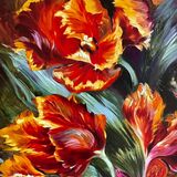 Flaming Tulips print 40x30 cm £30