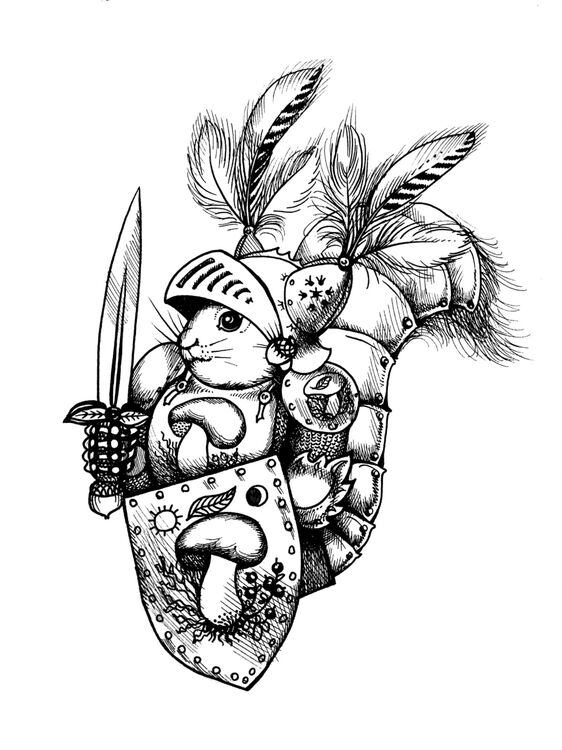 Brave Sir Squirrel print £10