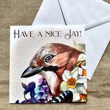 Have a nice Jay! Card £2.95 free UK delivery Jay bird greeting card for bird lovers have a nice jay