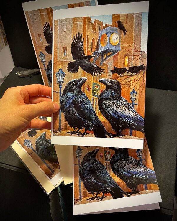Ravens of the Tower of London card print quality