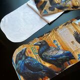 Ravens of the Tower fleece scarf £40 Raven art scarf