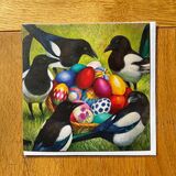 Happy magpies, blank greeting card with envelope £3.50, free UK delivery Magpies card