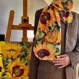 Sunflowers fleece scarf £40 Sunflowers fleece scarf