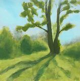 Sunny Day. Acrylic on Wood