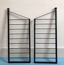 A pair of restored ladders in black. Height 86.3 cm x 35.5 cm. Please click on image for more information.