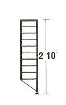One pair Ladderax ladders restored in white slim depth x 86.3 cm 20.3 cm. Click on image for more information.