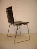£180 each. Superb Quality Leather Slide Chair, four available.Please click on image for more information.