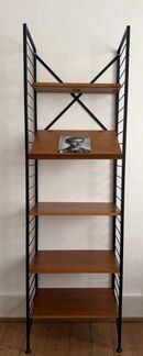 £495. Ladderax set of shelves 200.7 cm tall with 58.7 cm wide shelves. Click image for more information.