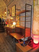 Sold.Ladderax shelving, Height 200.7cm Width 95.5cm Depth 35.5cm. 280 Now sold