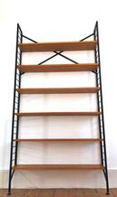 POA. 110.5 cm wide.The widest of Staples shelves on slim depth bookshelf ladders. Click on image for more information.