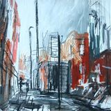 Bus Stop, Street Scene