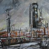 Grey Sky, Cranes