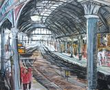 Newcastle Central Station from Footbridge