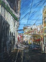 Road in shade, Lisbon