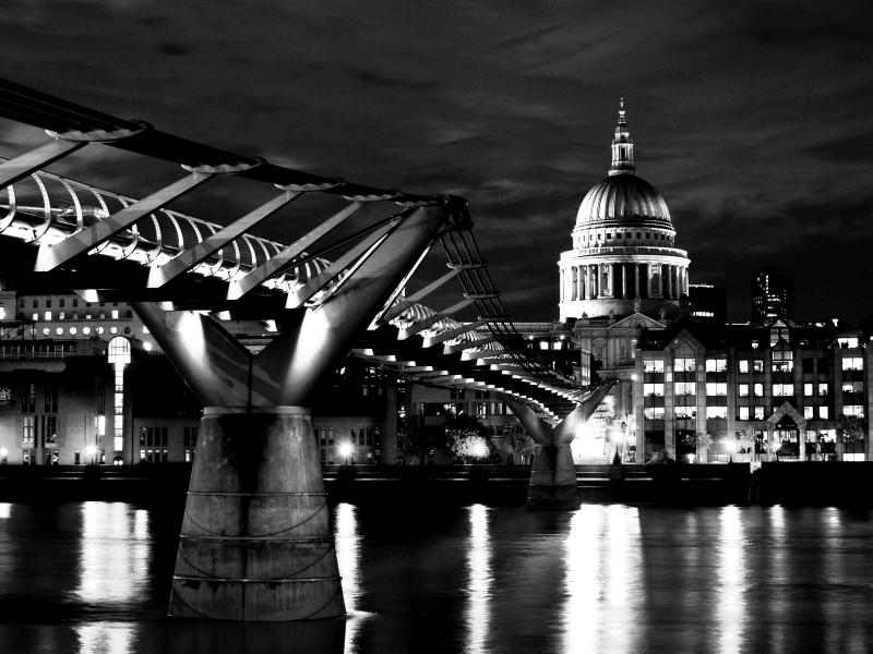 Millennium Bridge at Midnight