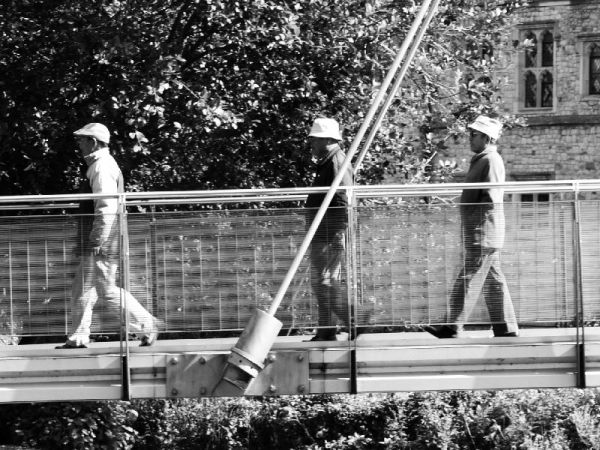 Three Ghurkas a Marching
