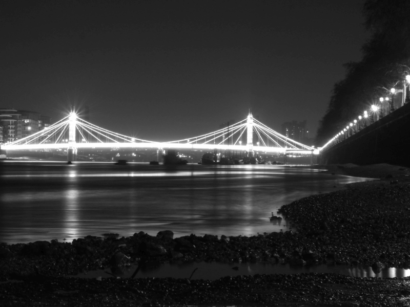 Albert Bridge at Midnight