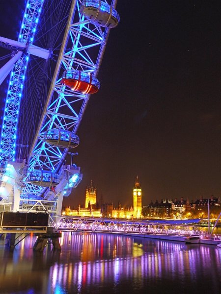The London Eye And Palace of Westminster