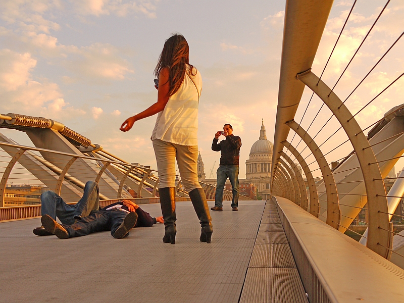 Four Brazilians on a Bridge