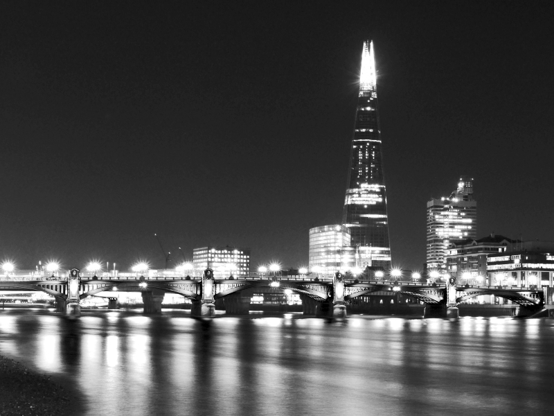 Southwark Bridge at Midnight