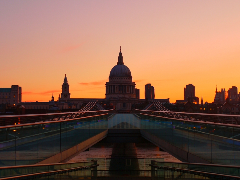 Millennium Bridge Summer Dawn