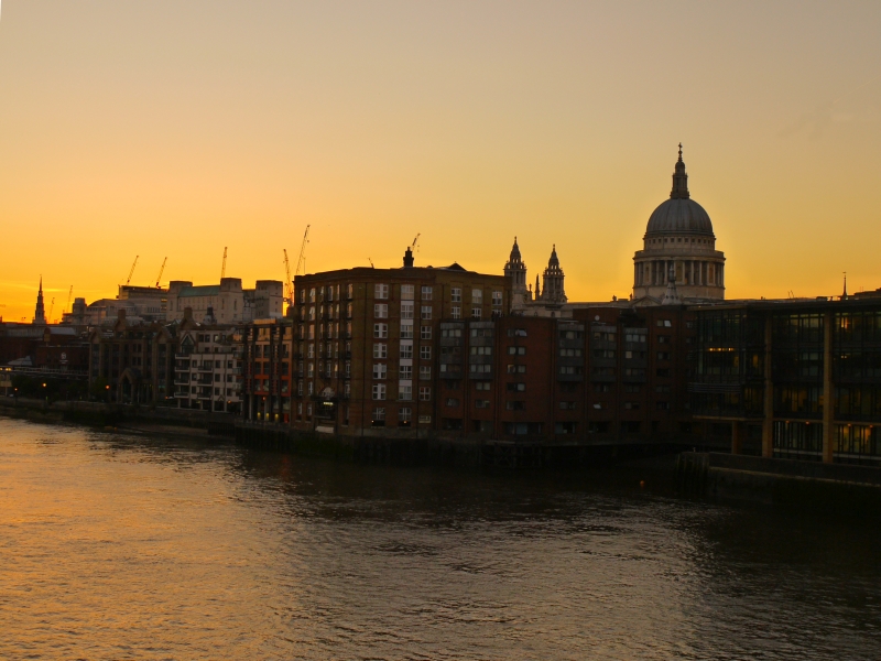 St Paul's Sunset, Southwark Bridge