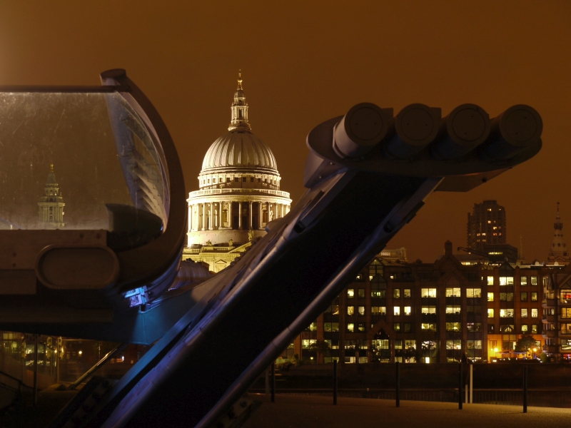 Dome and Bridge at Night