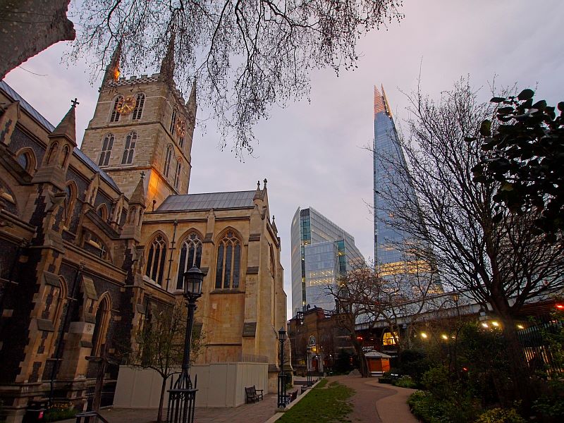 Cathedral and Shard