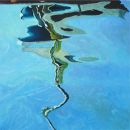 REFLECTIONS FROM A NORTHERN PORT VII<br>Oil on Canvas<br>50 x 50cm