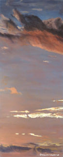 RED SKY AT NIGHT I<br>Acrylic on Canvas<br>120 x 50cm