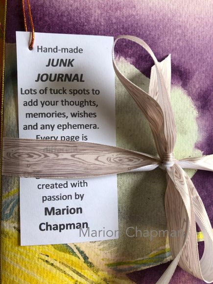 Junk journal - purple & yellow