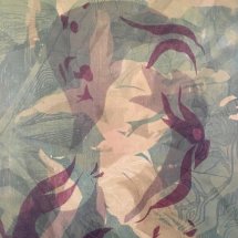 Spring Magenta Woodcut
