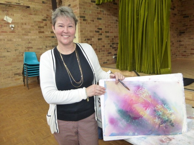 Marion Chapman Watercolour demonstration Sutherland Shire Art Society