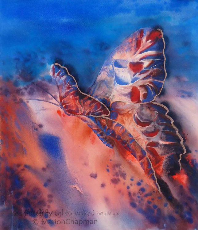 Red Butterfly (Glass Beads)