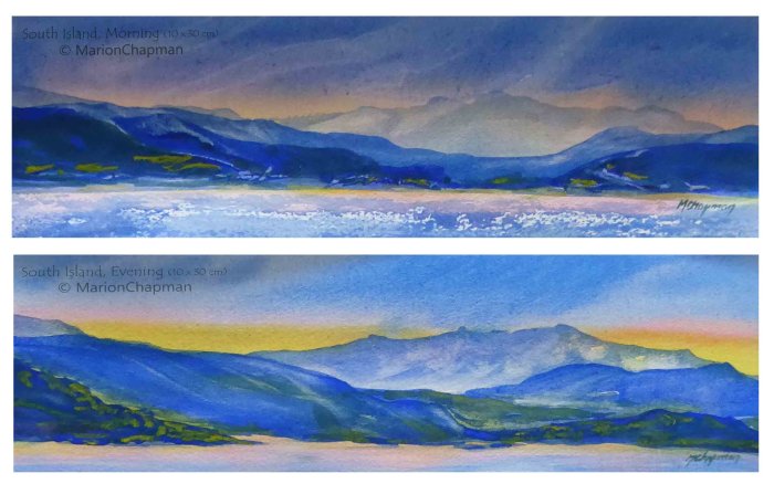 South Island, Morning and Evening