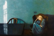 'I Couldn't Stay To Say Goodbye', 50 x 75 cm, oil on canvas