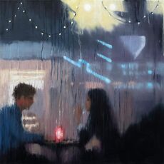 'It's There For You', oil on canvas, 80 x 80 cm