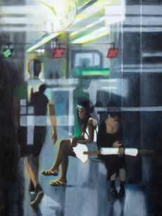 'Passing Through', oil on canvas, 81 x 61 cm