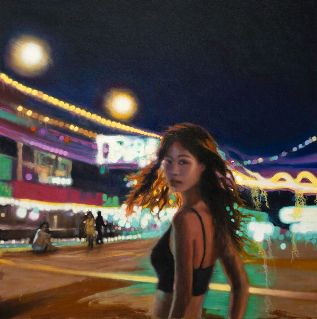 'Probably Not Nothing', oil on canvas, 102 x 102 cm