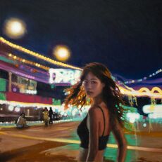'Probably Not Nothing', oil on canvas, 102 x 102 cm